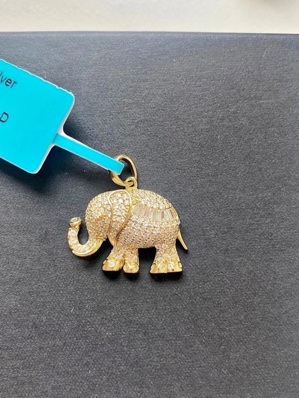 Moissanite Lucky Elephant Pendant